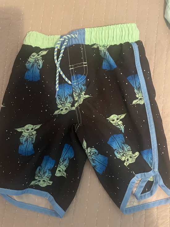 Other - Baby Yoda Black & Blue Swim Trunks